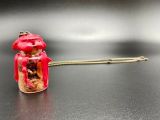 Red Hot Desire Spell Jar Amulet