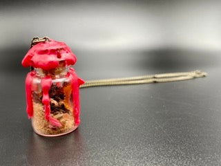 Red Hot Desire Spell Jar Amulet