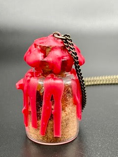 Red Hot Desire Spell Jar Amulet