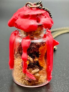 Red Hot Desire Spell Jar Amulet