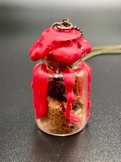 Red Hot Desire Spell Jar Amulet