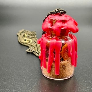 Red Hot Desire Spell Jar Amulet