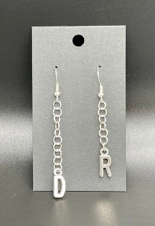 Letter or Number Earrings