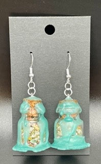 Prosperity Spell Jar Earrings