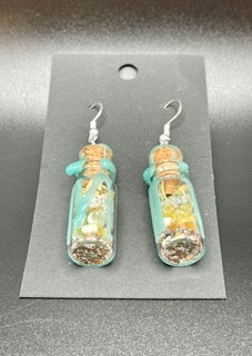 Prosperity Spell Jar Earrings